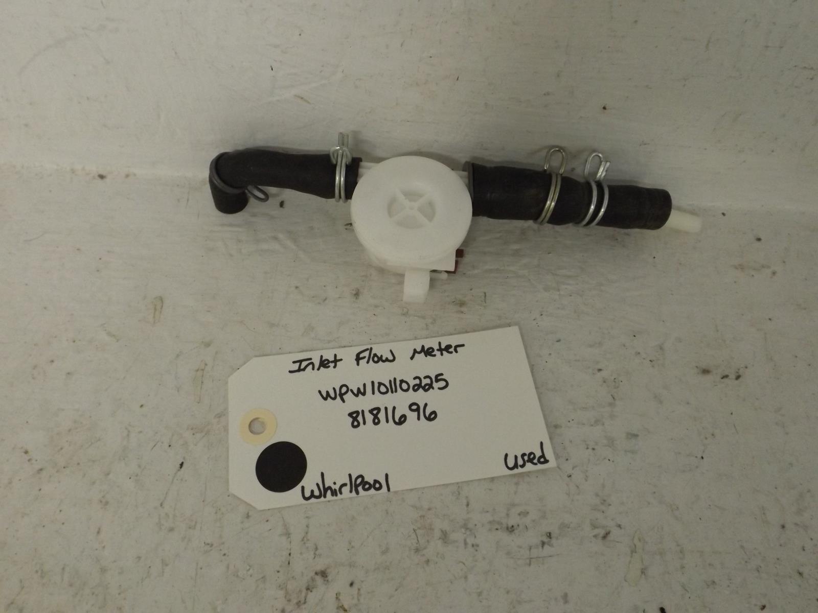 Whirlpool Washer WPW10110225 8181696 Inlet Flow Meter Used Whirlpool Washer WPW10110225 8181696 Inlet Flow Meter Used